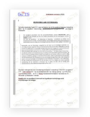 Hypothecair uittreksel